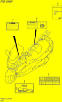 ETIKETTE für Suzuki BURGMAN 650 2015