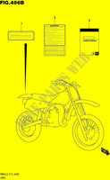 ETIKETTE (RM85LL5 P19) für Suzuki RM 85 2015