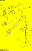 HINTERER MEISTERZYLINDER (SFV650UAL4 E21) für Suzuki GLADIUS 650 2014
