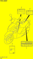 ETIKETTE für Suzuki ADDRESS 110 2015