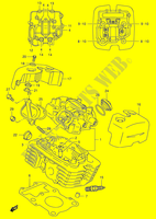 ZYLINDERKOPF (REAR) für Suzuki INTRUDER 125 2000