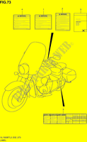 ETIKETTE (VL1500BTL3 E02) für Suzuki INTRUDER 1500 2013
