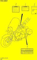 ETIKETTE (VL1500BTL5 E02) für Suzuki INTRUDER 1500 2015