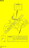 ETIKETTE (VL800CL4 E24) für Suzuki INTRUDER 800 2014