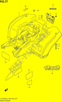 HINTERE KOTFLÜGEL  (LT A750XZL4 P28) für Suzuki KINGQUAD 750 2014
