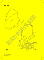 WINDSCHUTZSCHEIBE (MODEL RACING P19) für Suzuki BURGMAN 125 2012