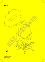 WINDSCHUTZSCHEIBE (UH200ZRL3 P19) für Suzuki BURGMAN 200 2013