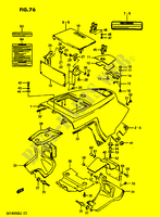 RAHMEN UNTERE VERKLEIDUNG (MODEL G) für Suzuki CAVALCADE 1400 1988