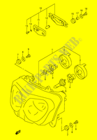 SCHEINWERFER (MODEL W/X/Y/K1/K2 E4,E17,E18,E22,E25,E34) für Suzuki GSX-F 600 1999