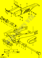 HINTERER SCHWING ARM (MODEL D) für Suzuki GSX-E 750 1984