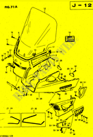 AUSSEN VERKLEIDUNG (MODEL J) für Suzuki CAVALCADE 1400 1986