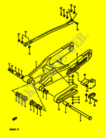 HINTERER SCHWING ARM (MODEL G) für Suzuki RM 250 1986