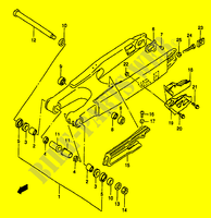 HINTERER SCHWING ARM (MODEL Y) für Suzuki RM 250 1997