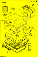 REISE KOFFER (MODEL G) für Suzuki CAVALCADE 1400 1986