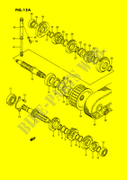 ÜBERTRAGUNG (MODEL M/R E2,E4,E15,E16,E17,E18,E22,E25,E39,E53) für Suzuki SAVAGE 650 1988