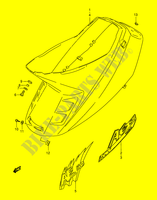 RAHMEN VERKLEIDUNG (MODEL N/P/R/T) für Suzuki AE 50 1990