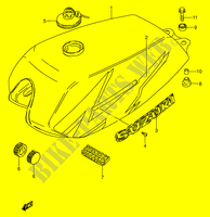 TREIBSTOFF TANK (MODEL V E94,P36,P48) für Suzuki AP 100 1997