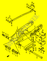 HINTERER SCHWING ARM (MODEL G/H) für Suzuki RM 125 1986