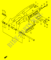 HINTERER SCHWING ARM (MODEL V) für Suzuki RM 125 1997