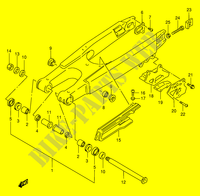 HINTERER SCHWING ARM (MODEL W) für Suzuki RM 250 2000