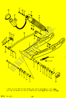 HINTERER SCHWING ARM (RM125N) für Suzuki RM 125 1980
