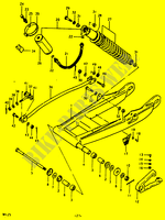 HINTERER SCHWING ARM (RM125T) für Suzuki RM 125 1980