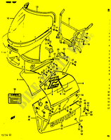 VERKLEIDUNG (MODEL J 2WB, 3HZ) für Suzuki RG 125 1988