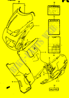 VERKLEIDUNG (MODEL P 019) für Suzuki RG 125 1994