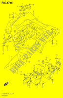 HINTERE KOTFLÜGEL M0 P28) für Suzuki KINGQUAD 500 2020