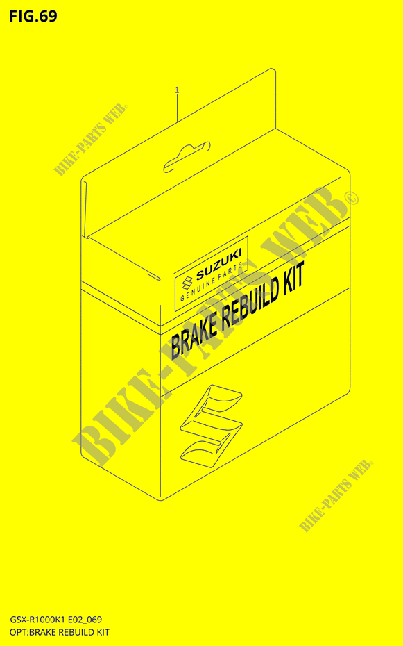 BRAKE REBUILD KIT für Suzuki GSX-R 1000 2002