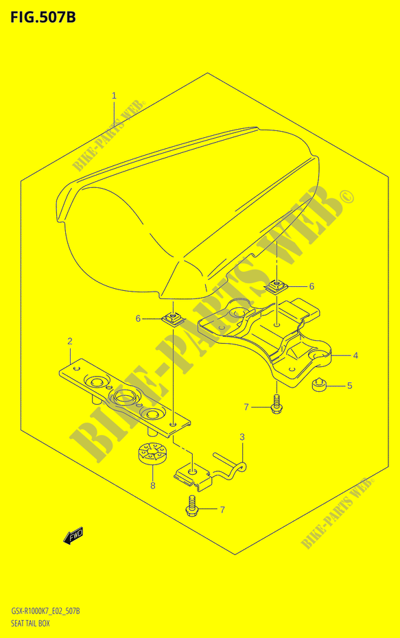 SITZ COWL BOX (K8) für Suzuki GSX-R 1000 2008