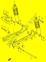 HINTERER SCHWING ARM (MODEL M) für Suzuki Autres-modeles 50 1991