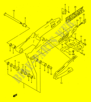 HINTERER SCHWING ARM (MODEL P/R/S) für Suzuki RM 125 1994
