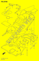 HINTEREKOTFLÜGEL 00RA:L4:E02) für Suzuki HAYABUSA 1300 2014