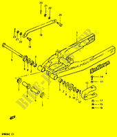 HINTERER SCHWING ARM (MODEL D) für Suzuki RM 80 1984
