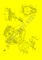 KURBELGEHEUSE ABDECKUNG   WASSER PUMPE (MODEL L/M/N) für Suzuki RM 250 1990