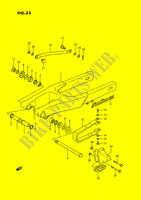 HINTERER SCHWING ARM (MODEL G/H/J) für Suzuki RM 80 1994