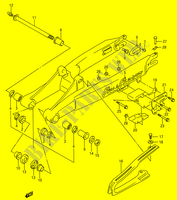 HINTERER SCHWING ARM (MODEL K/L) für Suzuki RMX 250 1993