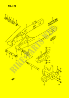 HINTERER SCHWING ARM (MODEL M/N/P/R/S) für Suzuki RM 80 1991