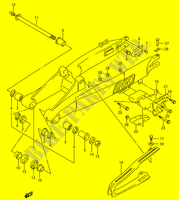HINTERER SCHWING ARM (MODEL M/N) für Suzuki RMX 250 1990