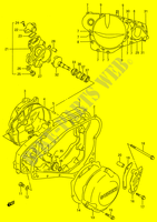 KURBELGEHEUSE ABDECKUNG   WASSER PUMPE (MODEL L/M/N/P/R) für Suzuki RMX 250 1992