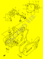 KURBELGEHEUSE ABDECKUNG  WASSER PUMPE (MODEL K/L/M/N/P/R/S) für Suzuki RM 80 1995