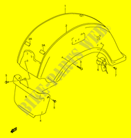 HINTERER KOTFLEGEL (MODEL Y/K1/K2) für Suzuki INTRUDER 1500 2014