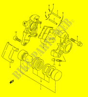HINTERE BREMSZANGE (MODEL X/Y/K1) für Suzuki INTRUDER 1500 2014