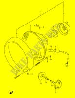 SCHEINWERFER (MODEL K1/K2/K3/K4 E2,E19,E24,P37) für Suzuki INTRUDER 1500 2014