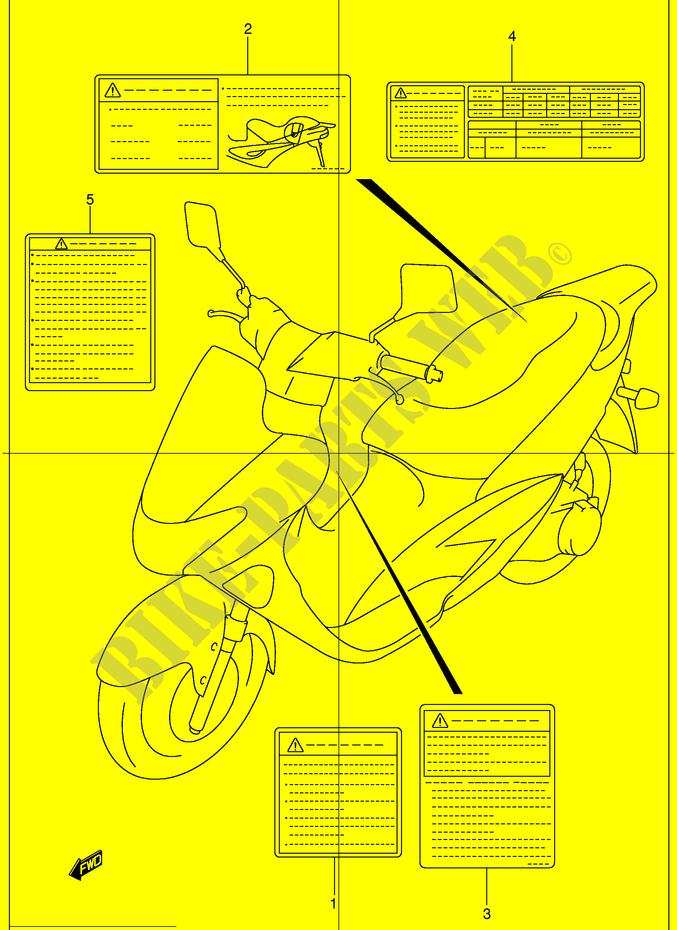 AUFSCHRIFT (MODEL X/Y) für Suzuki EPICURO 150 2000