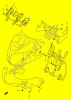 VERKLEIDUNG BEFESTIGUNGSTEILE (MODEL K4/K5/K6) für Suzuki V-STROM 1000 2004