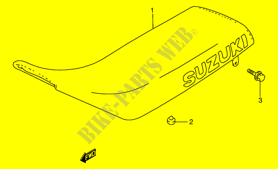 SITZ für Suzuki DS 80 2000