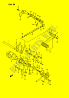 GEAR SHIFTING ASSY (MODEL H/J/K/L,MODEL M E1,E39,MODEL N/P E1) für Suzuki INTRUDER 1400 1989