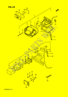 RECKLICHT (MODEL F,MODEL K/L/M E1,E24) für Suzuki INTRUDER 750 1988